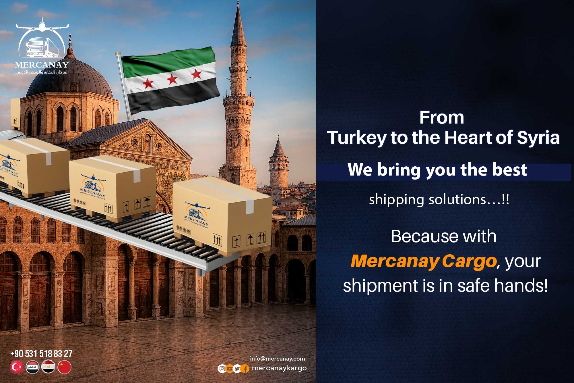 📦 Commercial shipping from Turkey to Syria made easy!